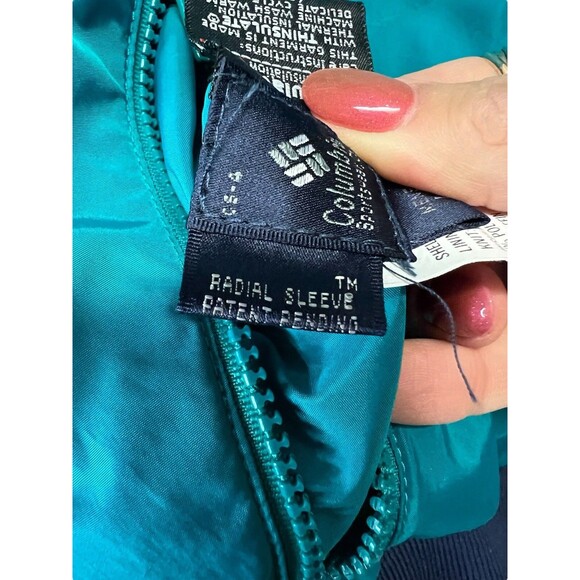 Vintage 1990s COLUMBIA Thinsulate Reversible Puffer Jacket Red Teal Men’s Large - Picture 16 of 16